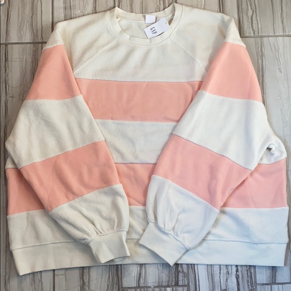 BNWT Pink and White Textured Sweater